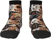 [JBYJBX] Many Dogs Print Adult Socks Womens Mens Workout Thermal Cozy All-Season Gift Holiday Articles Use