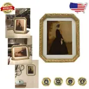 Ornate 8x10 Vintage Picture Frame with Mat - Perfect for Home & Gallery Display