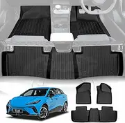 X-CAR 3D Floor Mats for MG MG4 2023-2025 Heavy Duty Customized All-Weather Car Floor Liners TPE Full Set Carpet