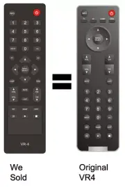 Replaced VIZIO VR2 VR4 Remote for VO320E VO370M VO420E VL260M VL370M VP422 TV