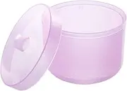 Nail Tray Sterilizer Box,1PC Nail Sterilizer Disinfection Tray Box Tools, Nail Tool Cleaner Round Boxes Bowl for Manicure Set of Tools Storage,Nail Art Disinfection Container (Purple)