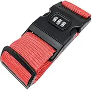 [AIMALL] Luggage Strap Code Password Travel Suitcase Secure Lock Safe Nylon Packing Belt, Adjustable Nylon Packing Belt, Durable Suitcase Security
