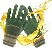 Gardening Gloves for Women, Yard Work Gardening Gloves, Puncture-Resistant Rubber Tools, Thorn-Proof Waterproof Accessories for Weeding, Digging, Raking, Pruning