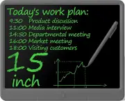 LCD Writing Tablet 15 Inch Doodle Board Drawing Pad Adults & Kids, Electronic W