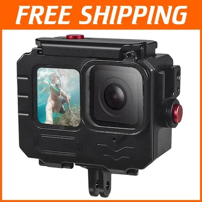 263FT Aluminum Alloy Waterproof Case for GoPro Hero 13/12/11/10/9 Action Camera