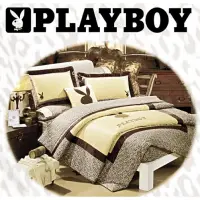 在飛比找蝦皮購物優惠-playboy豹紋床包組加大床包組