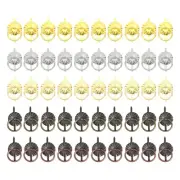 Metal Brad Fasteners, 50 Pcs Mini Brad Split Pins, Mix Colors