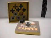 Demdaco Happy Camper Tic Tac Toe Wooden Board Game Destinations Together Time