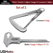 Dental Boley Gauge Tooth dimensions length thickness Lwanson Measuring Calipers