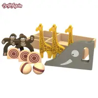 在飛比找momo購物網優惠-【Begin Again】木頭造型玩具(保齡球遊戲 S170