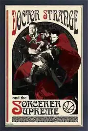 DOCTOR STRANGE MULTIVERSE MADNESS SORCERER SUPREME 13x19 FRAMED GELCOAT POSTER