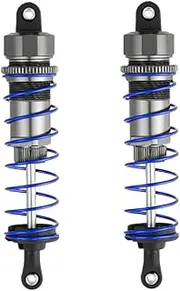 2PCS NUZAMAS RC Car Shock Absorber Metal Adjustable Shock Absorber Damper Suspension Upgrade Parts for 1/10 RC Car Racing 7359 Spare Parts Accessory