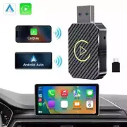 AU Wireless Carplay Android Auto Adapter Car Dongle USB Connect Box 2 in 1 Mini