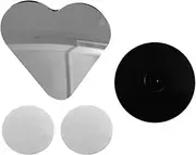 Generic Heart Shaped Blind Spot Mirrors for Cars Universal Fit Stick-On Side Mirror Frameless Adjustable Vehicle Side View
