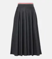 [Brunello Cucinelli] Brunello Cucinelli Wool midi skirt AU 14 grey