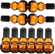 DONFAMDS 10pcs Roller Essential Oil Bottle Glass Perfume Bottles for Easy Storage of Liquids for Perfume and Essential Oils Lightweight and Portable for Travel
