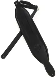 LM Products X-Clef Latigo Leather Bass Strap - Black (2-pack) Bundle