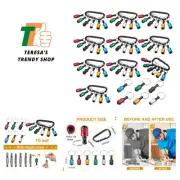 10 Set 1/4 Inch Hex Shank Aluminum Alloy Screwdriver Bits Holder Bulk Extensi...