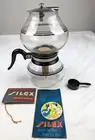 Vintage Silex Vacuum Pyrex Glass Coffee Maker Pot Double Bubble 8 Cup 1940's NWT