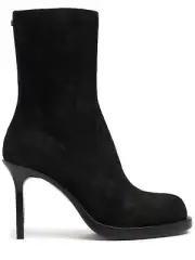 Ann Demeulemeester Nanni Black Leather 90mm Ankle Boots New And Authentic