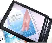 Valuu A4 Magnifier Full Page Reading Magnifier 3X Magnifying Power Large Sheet Magnifying Glass Reading Aid Lens Fresnel for Books Menus Newspapers Improve Elderly Poor Eyesight for The Elderly Gift