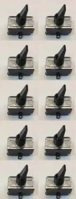 15 AMP ON-OFF TOGGLE SWITCH BLACK MEDIUM DUTY