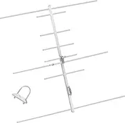 TWAYRADIO Yagi Ham Radio Antenna Dual Band 2 Meter 70cm VHF UHF Yagi Antenna 8 Elements 100W Base Station Antenna for Amateur Radio Mobile Transceiver Repeater