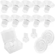 ERKOON 14pcs Flange Inserts 13/15/17/19/21mm for 24mm Flange/Shield, Compatible with Momcozy S9/S9 pro/S12/S12 pro Wearable Breast Pump, Reduce 24mm Tunnel Down to Correct Size, BPA Free Inserts