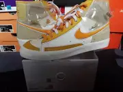 Nike Blazer Mid NBY ID By You Chenille Swoosh Suede White Maize Gold FJ6997 900