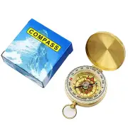 Pocket Brass Watch Style Military Army Luminous Compass Outdoor Camping Hiking d
