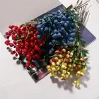 Stems Plants Branch Fake Fruit Christmas Decoration Bouquet Artificial Berry