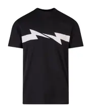 Thunderbolt-print cotton T-shirt S Black