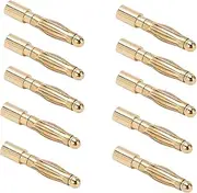 Respicefinem 2.0mm Pure Copper Plated Banana Connectors for Line Plug Ideal for Model Airplane Circuits and Audio Lines Sturdy Durable with Good Transmission and Performance