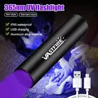 365nm UV LED Flashlight UltraViolet BlackLight Torch USB Rechargeable 3W US SHIP