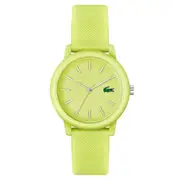Lacoste Silicone Yellow Dial Women's Watch - 2001316