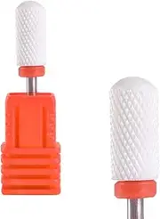 KADS 5 Sizes of Ceramic Nail Drill Bit Cuspidal Nail Drill Bit Polish Tools Ceramics Grinding Stone Head Nail Art Machine (Fine)