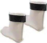 Toyvian 1 Pair Rain Boots Liner Boots for Men Thermal Socks Rain Boots Accessory Liner for Boots Insulated Boot Liners Boot Liners Warm Rain Boot Liners Thermal Boot Sock White Cotton Wool