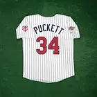 Kirby Puckett 1991 Minnesota Twins World Series Cooperstown Men's Home Jersey