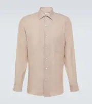 [Loro Piana] Loro Piana André linen shirt UK 16,5 neutrals