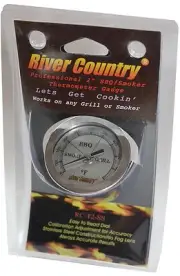 2" RIVER COUNTRY SS DIAL BBQ CHARCOAL GAS ELECTRIC GRILL SMOKER PIT THERMOMETER