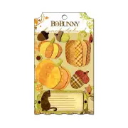 Bo Bunny - Apple Cider Collection - Layered Chipboard Stickers with Glitter and Jewel Accents*
