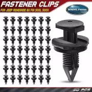 50Pcs 9mm Nylon Bumper Piller Push-Type Retainer Clips for Jeep Renegade Fiat (for: Jeep)