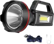 Rechargeable Spotlight Flashlight, High Lumens Handheld Spotlight,Led Searchligh