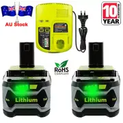 18V 9.0AH For Ryobi One Plus P108 Lithium Battery RB18L50 P104 Charger