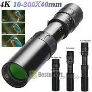 Monoculars de alta definición 10-300X40mm de largo alcance zoom telescopio caza