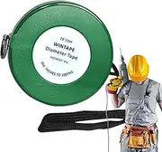 [Generic] Diameter Measuring Tape | Pipe Tape Measurings Tools | Tree Tapes with Imperial, Metric | Rolling Tapes for Pipefitters, Flexible Pocket, Round, Measuring Tool for Cylinders