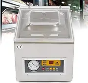 Automatic Food Sealing Machine, Chamber Vacuum Sealer, Temp&Speed Adjustable, for Fruits Vegetables Grains Packaging Machine