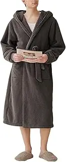 [Generic] Mens Hooded Fleece Robe, Ultra Soft Mens Robe, Plush Hooded Robe for Men with Belt & 2 Pockets M-5XL