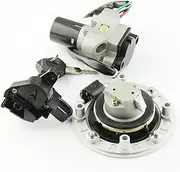 Motorcycle Fuel Gas Cap Ignition Switch Seat Lock with Key Kit for GSXR400 RF400 GSF250 GSF400 GSX400 GK78A RF600 RF900
