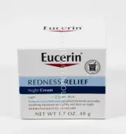 Eucerin REDNESS RELIEF sensitive Skincare 1.7oz NIGHT CREAM Dermatological NIB